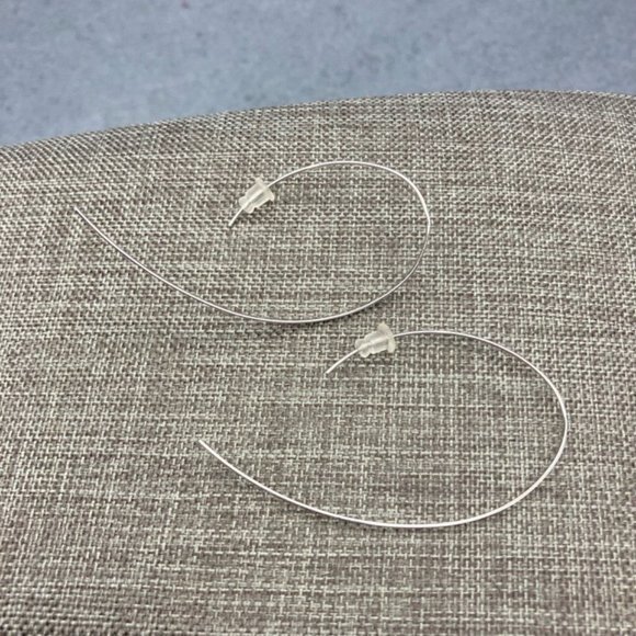 Primrose Threader Earrings Sterling Silver Pierced Curl Curved - Picture 5 of 6